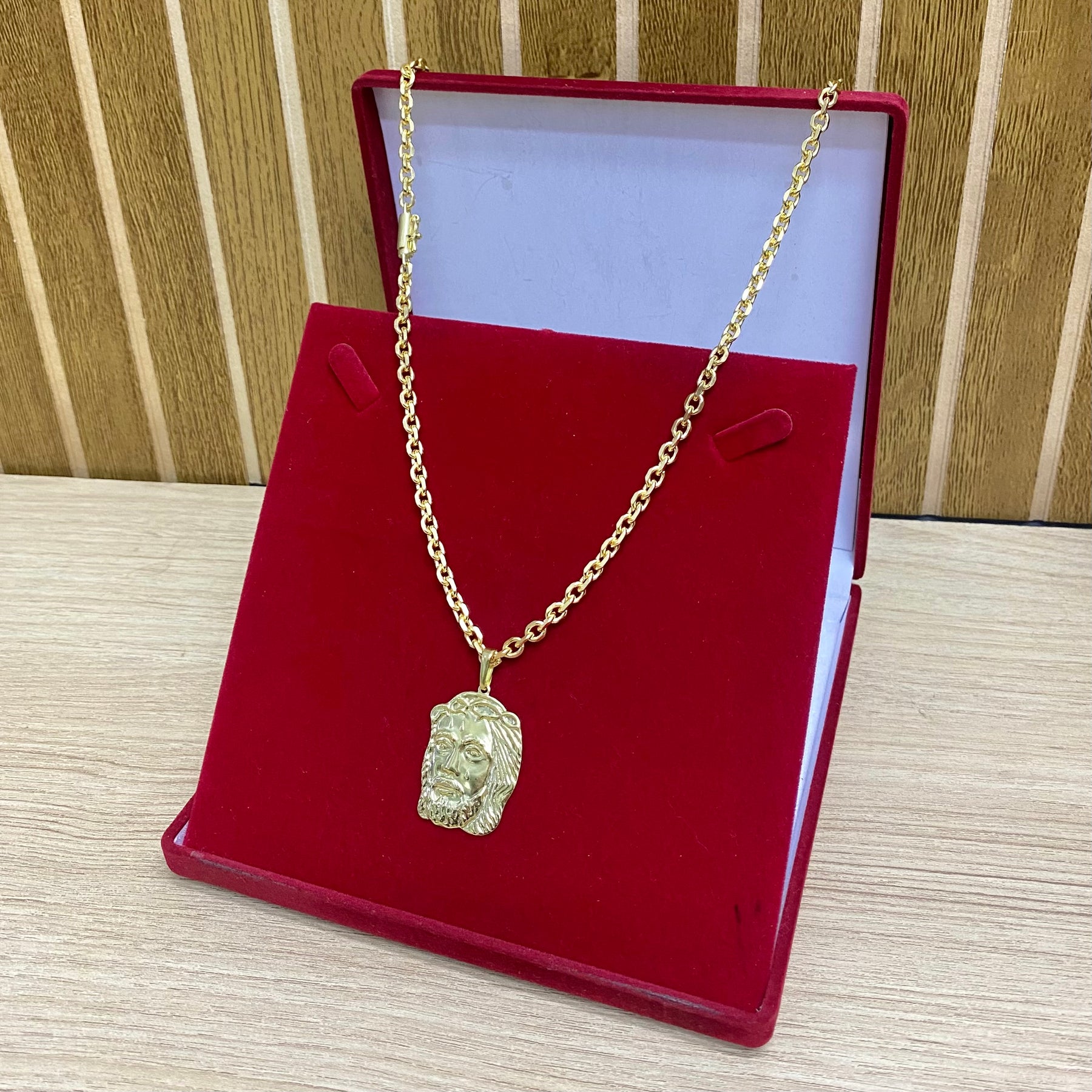 CORRENTE ELO CADEADO QUINA 6MM + PINGENTE BRINDE + PULSEIRA DE BRINDE