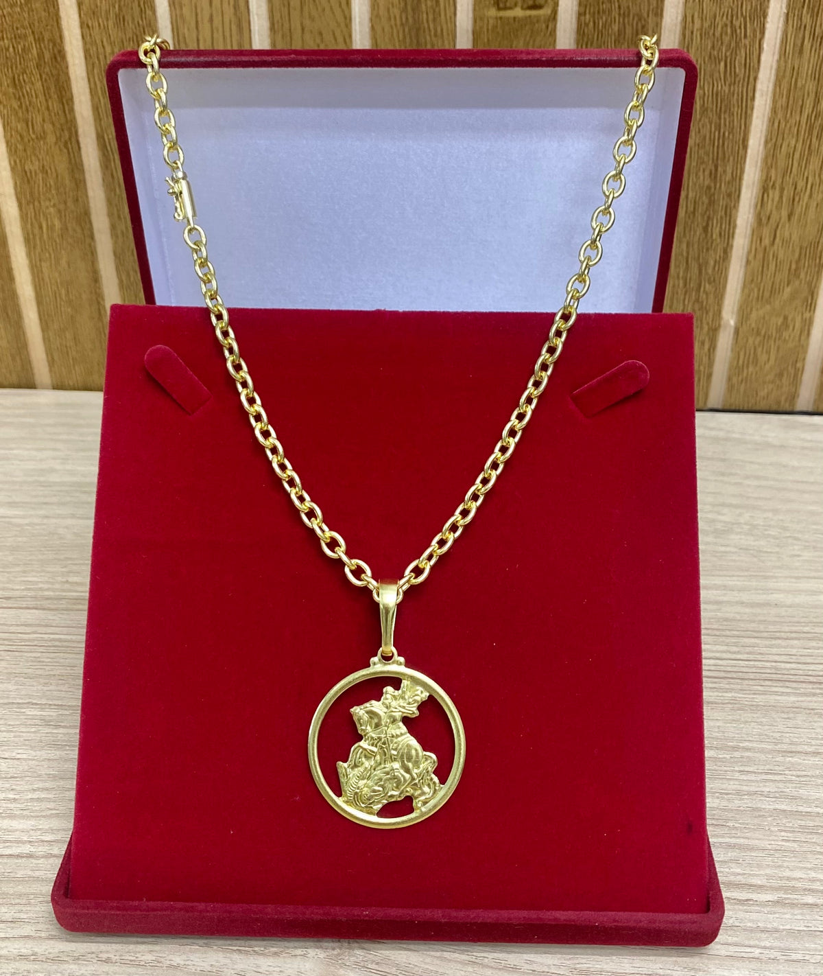 CORRENTE ELO CADEADO BOLEADO 6MM + PINGENTES