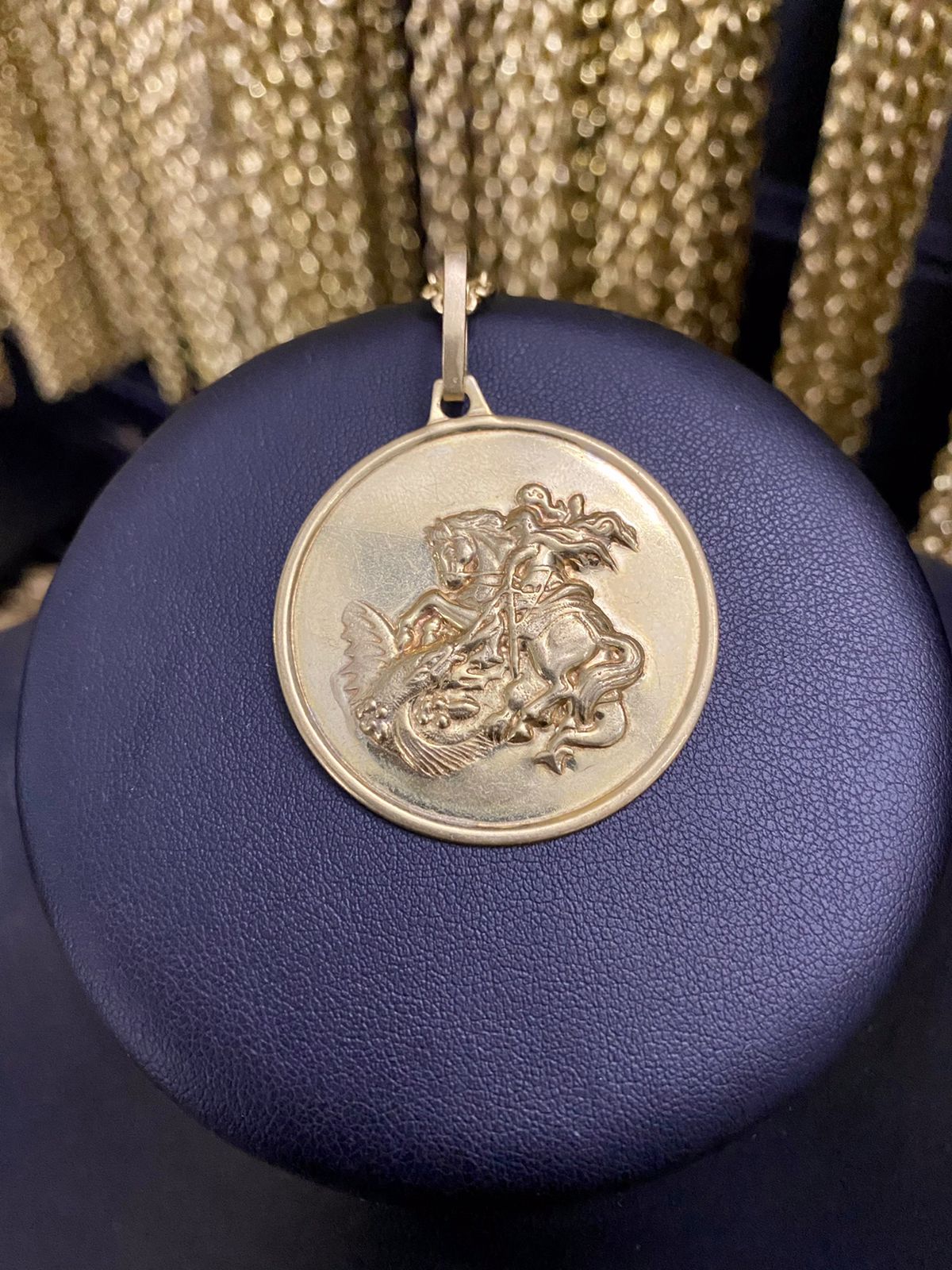 PINGENTE MEDALHA SÃO JORGE - WRDJOIAS