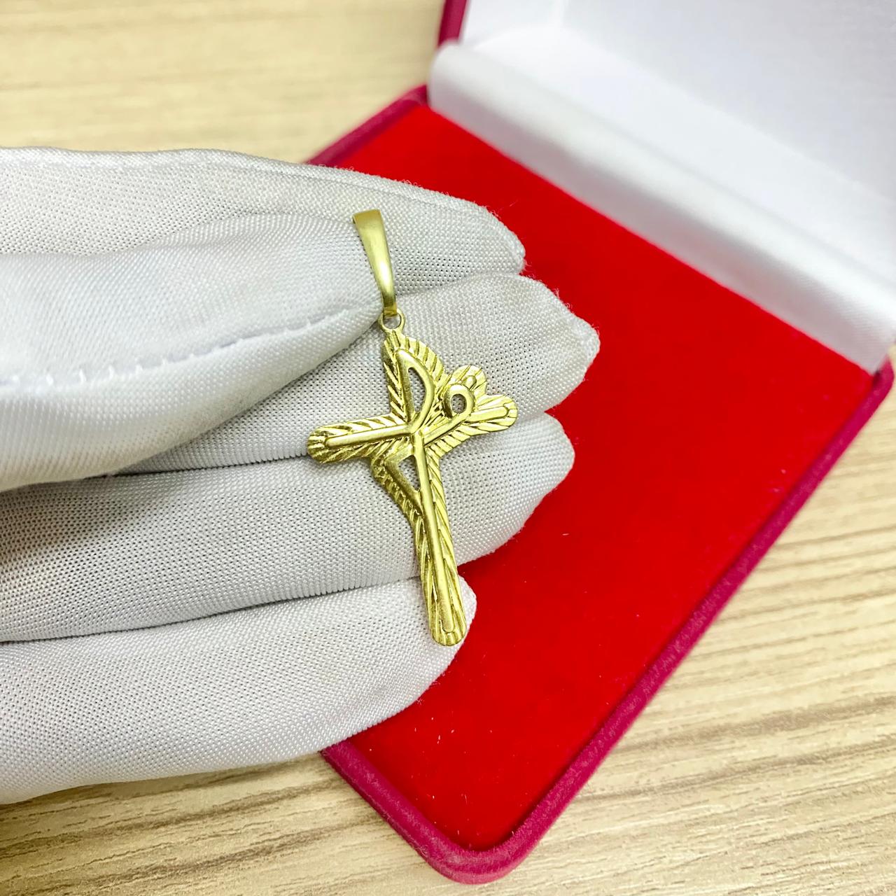 PINGENTE FÉ 3D ALTO RELEVO