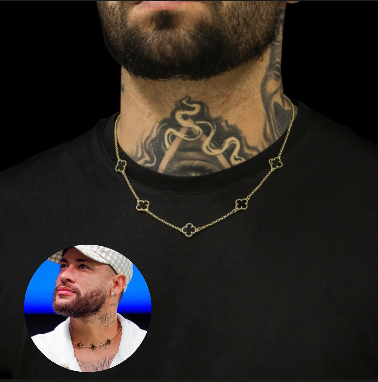 CORRENTE TREVO CHOKER NEY - 50CM