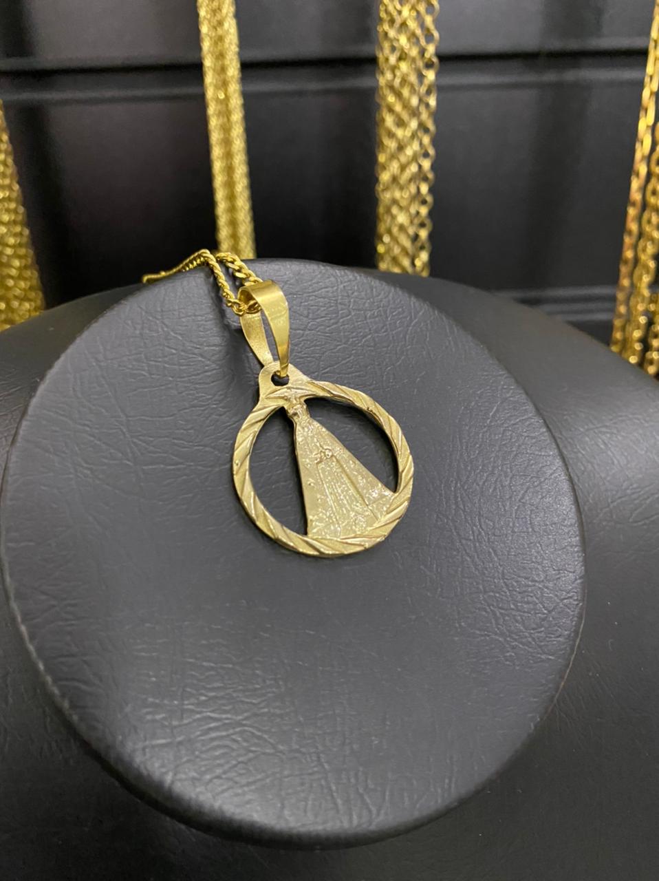 PINGENTE SANTA VAZADA - WRDJOIAS