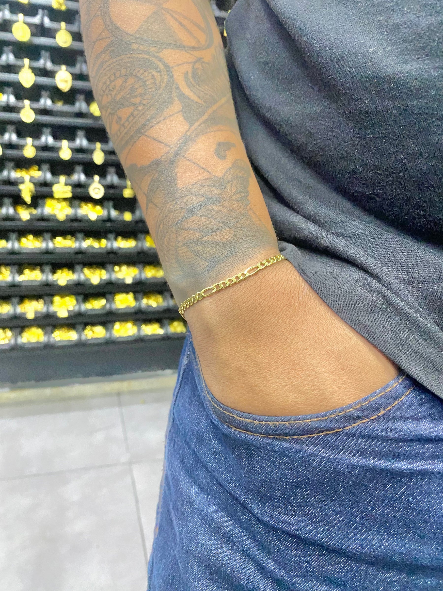 PULSEIRA ELO 3x1 3MM - WRDJOIAS