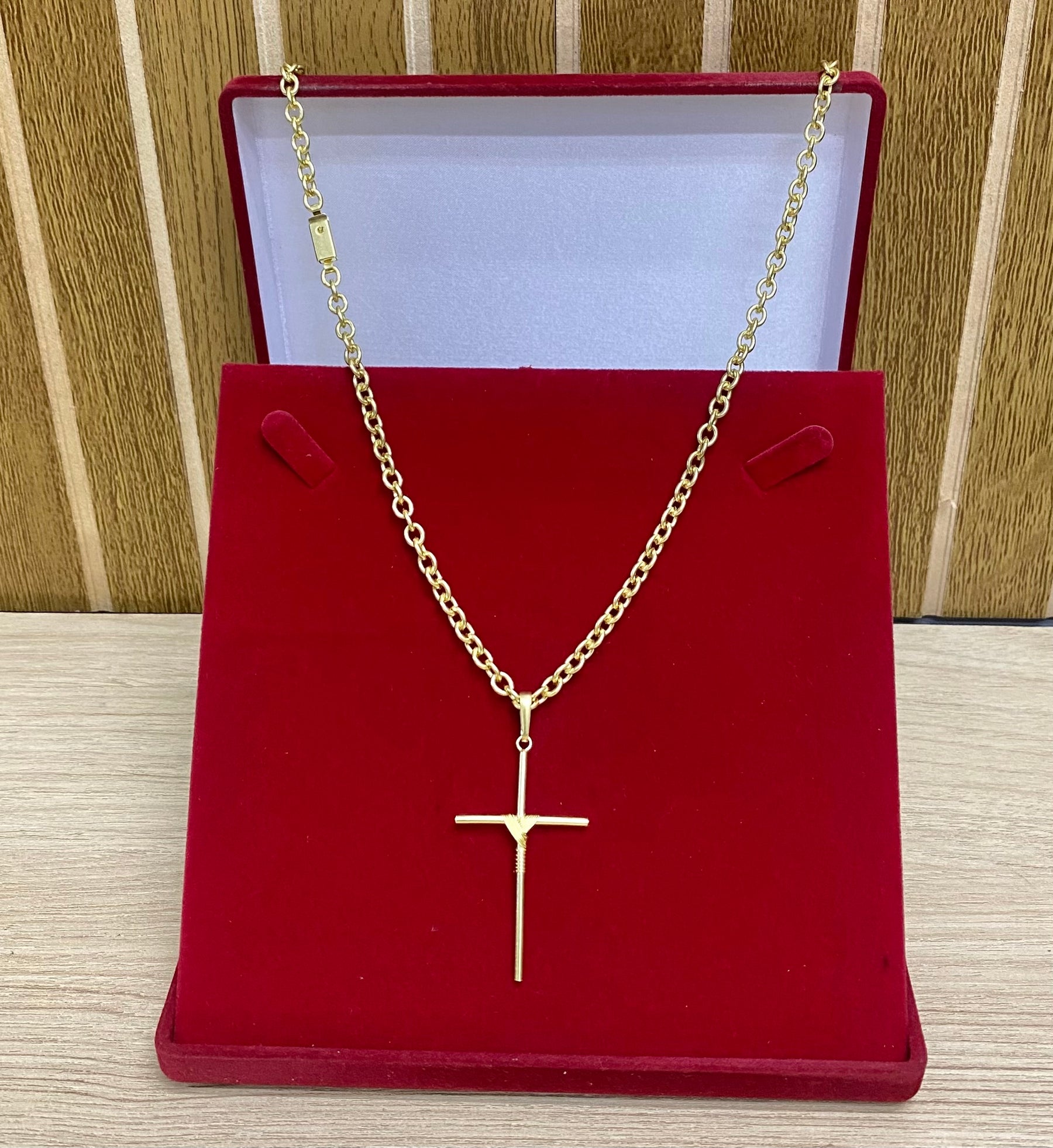 CORRENTE ELO CADEADO BOLEADO 4MM + PINGENTE BRINDE + PULSEIRA BRINDE