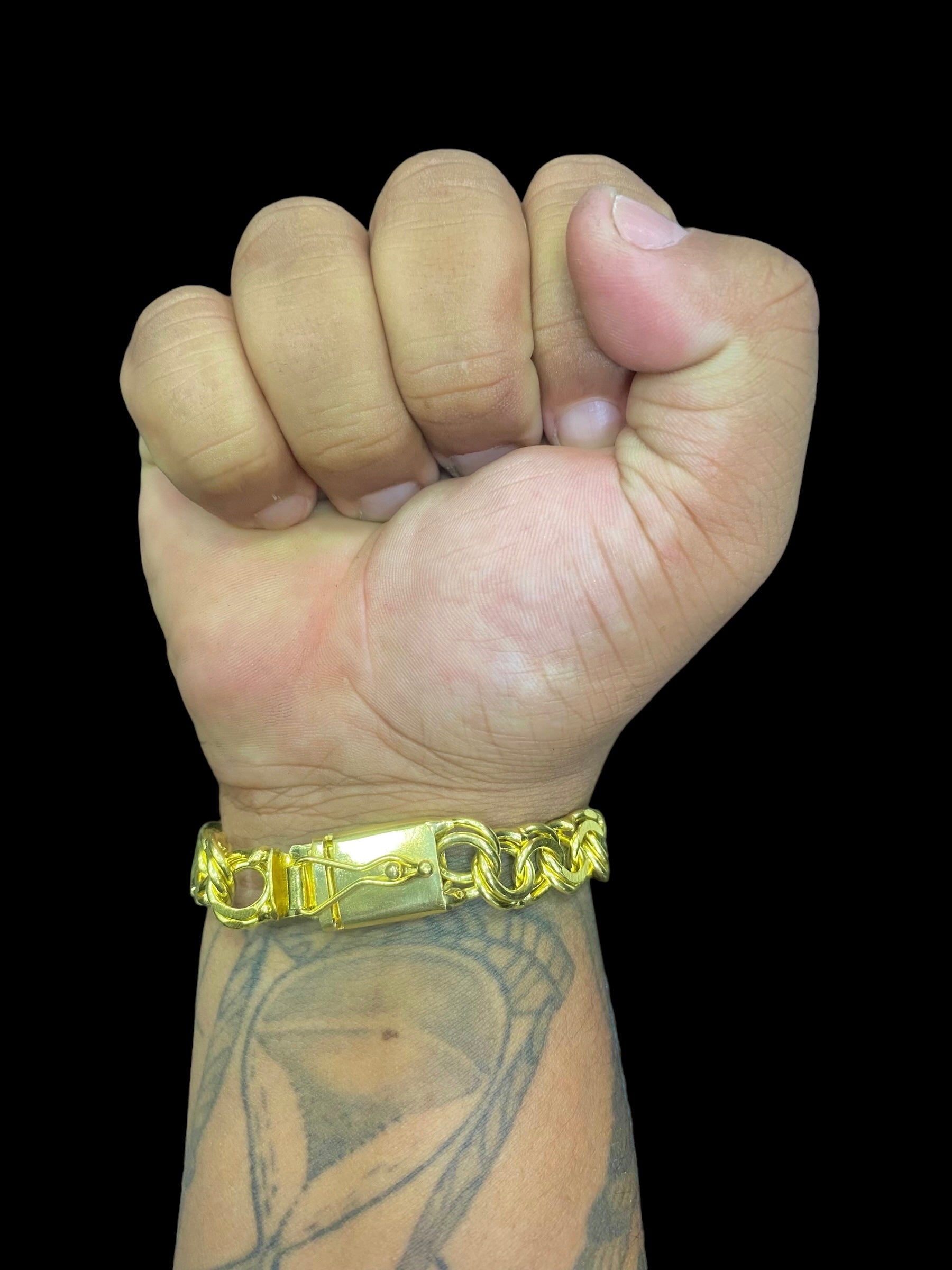 PULSEIRA FRISO DUPLO 10MM - WRDJOIAS