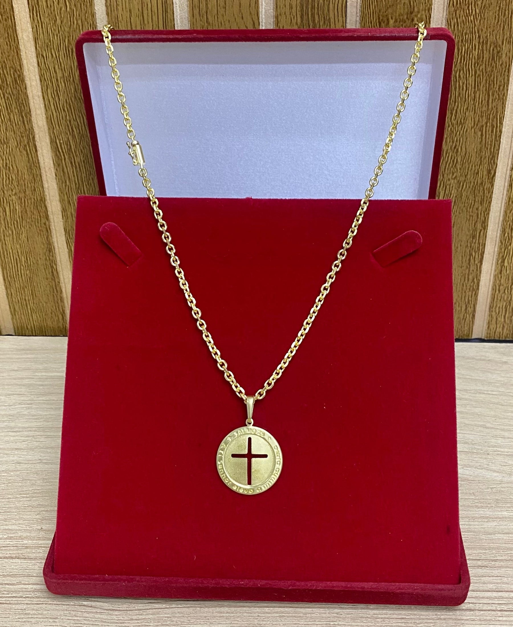 CORRENTE ELO CADEADO QUINA 4MM + PINGENTES