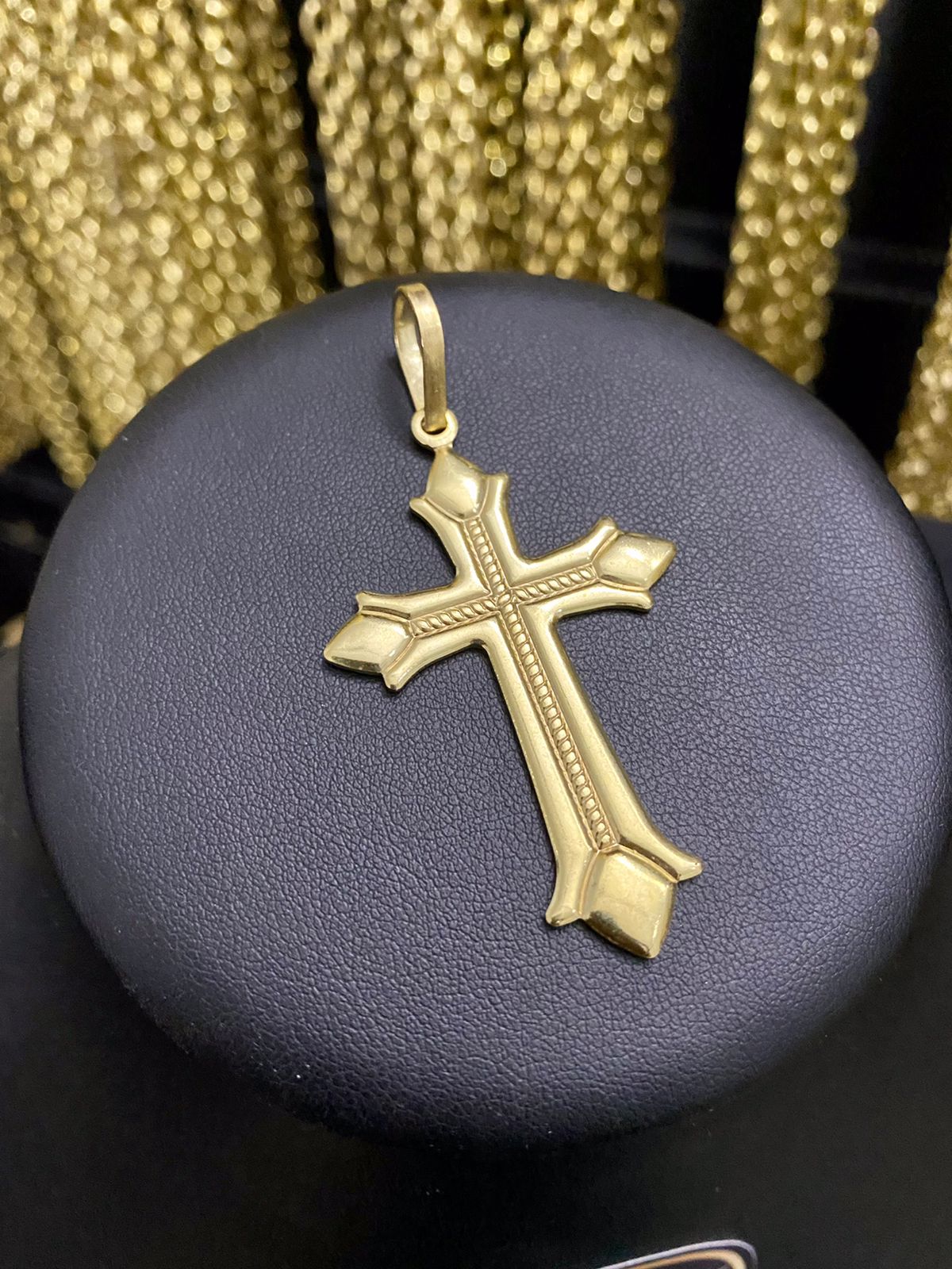 PINGENTE CRUZ DETALHADA - WRDJOIAS