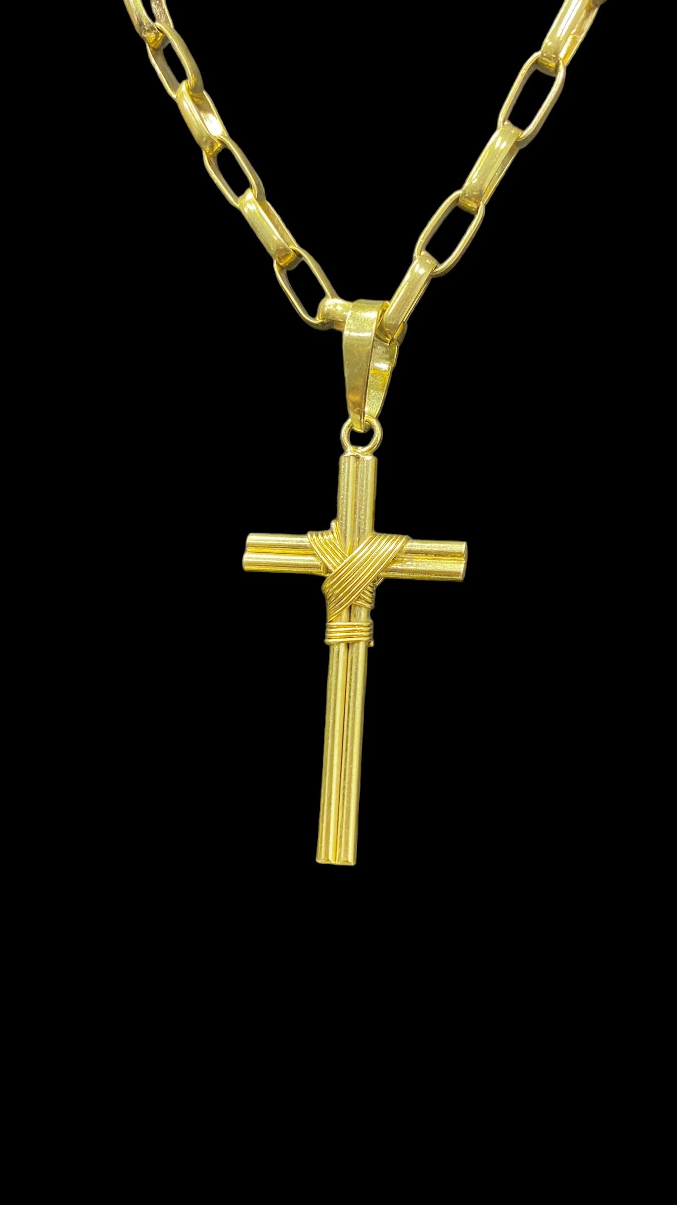 PINGENTE CRUZ PALITO DUPLA - WRDJOIAS