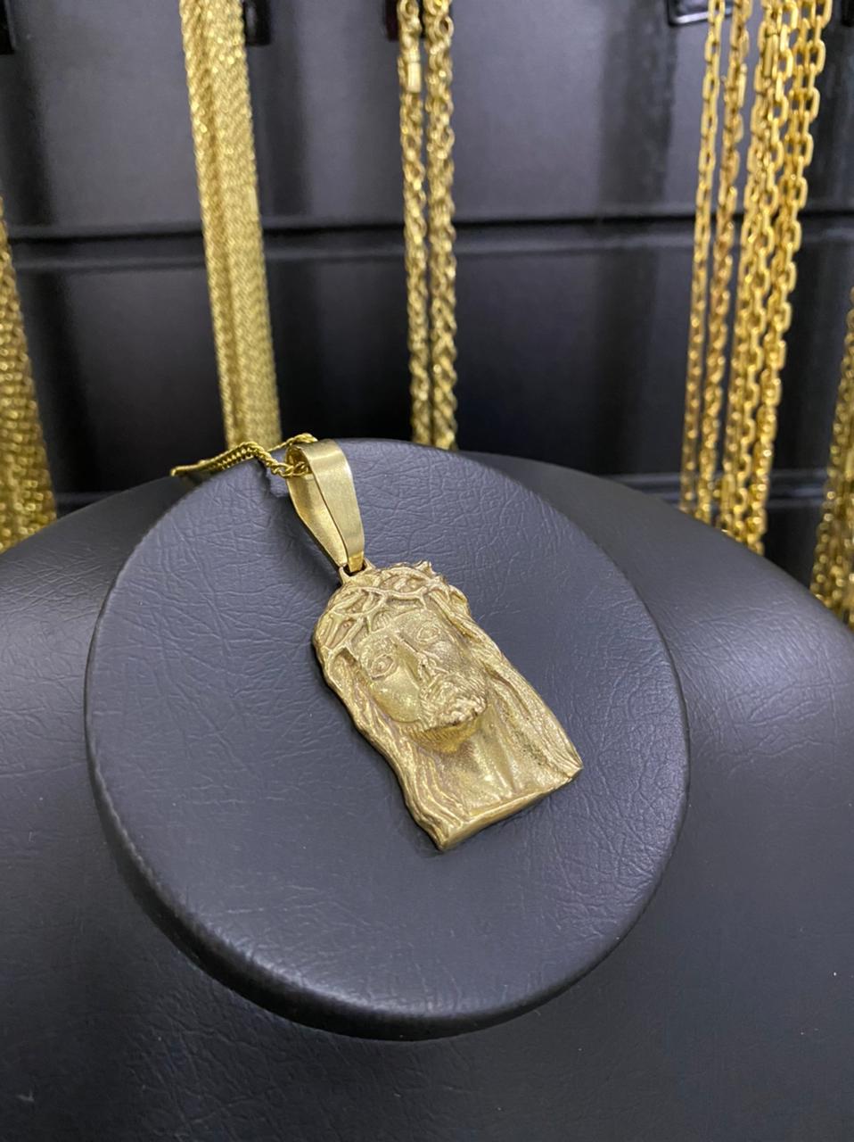 PINGENTE ROSTO DE CRISTO GRANDE - WRDJOIAS