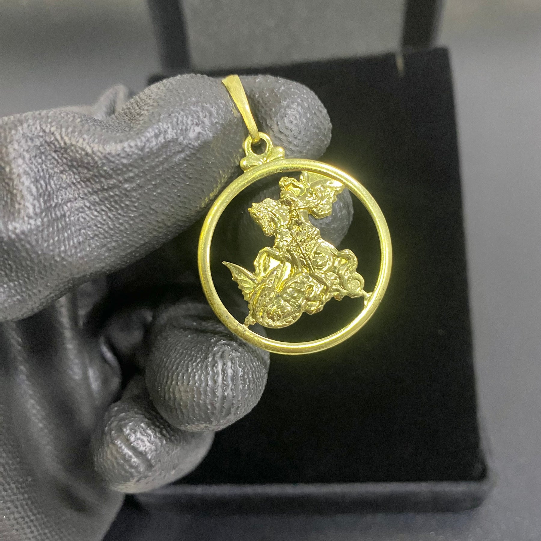 PINGENTE SÃO JORGE REDONDO