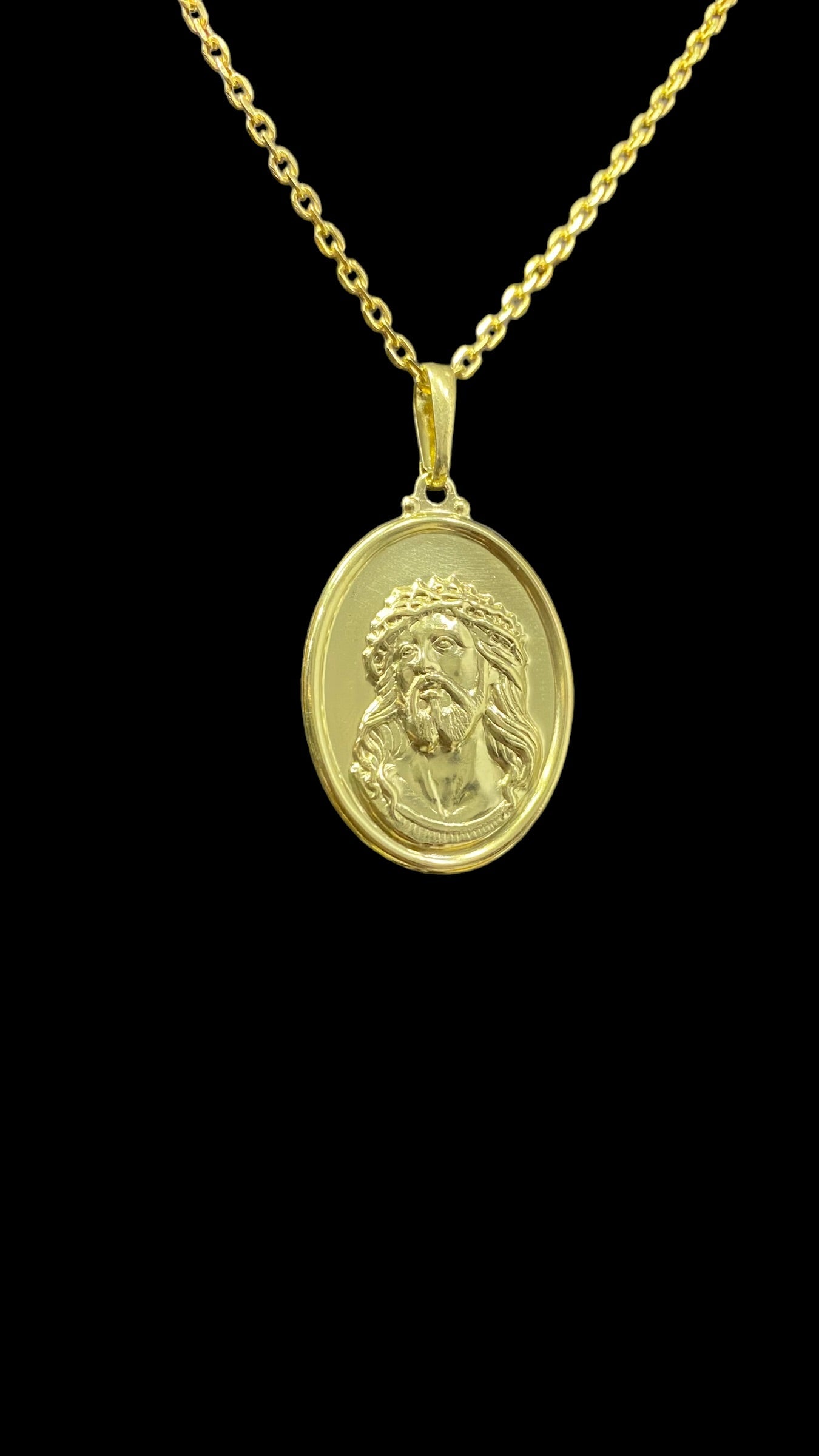 PINGENTE FACE DE CRISTO CHAPA - WRDJOIAS