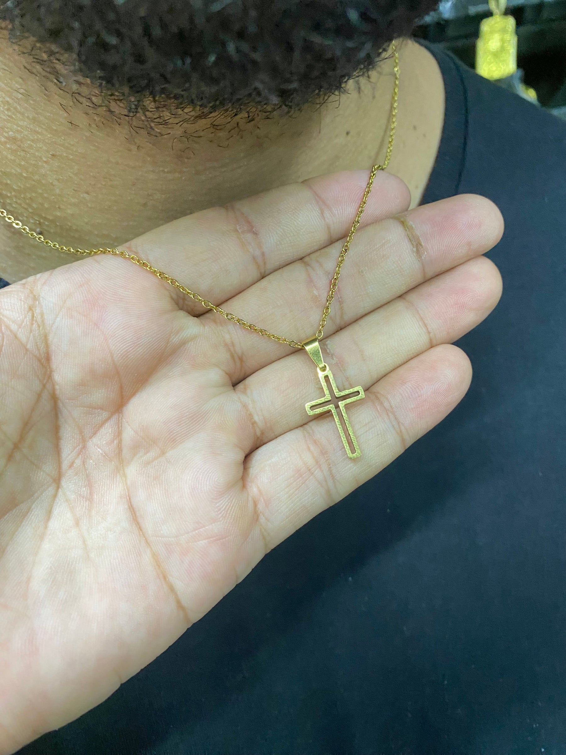 CORRENTE CADEADO 2 MM + PING CRUZ VAZADA