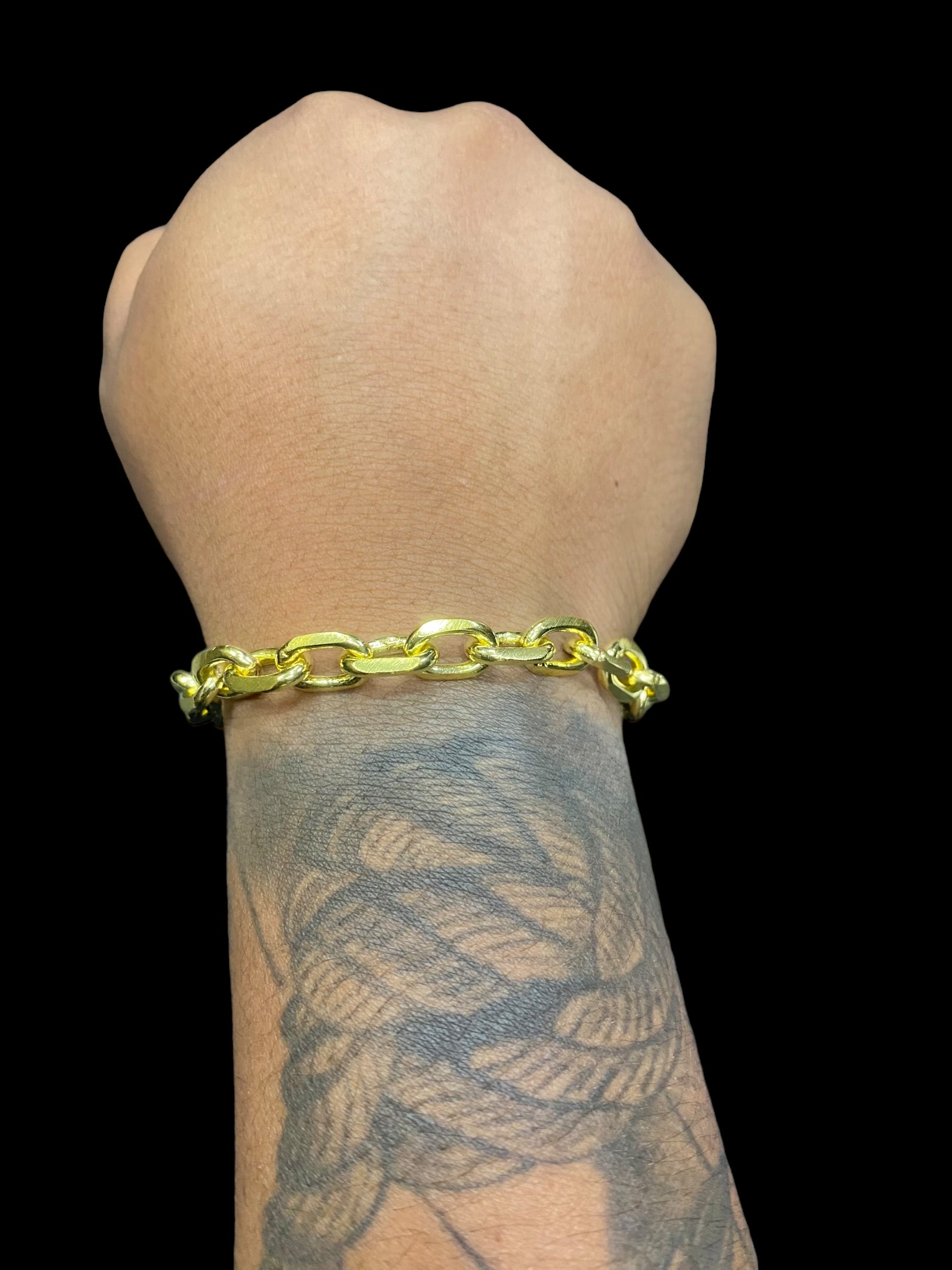 PULSEIRA CADEADO QUINA 8MM - WRDJOIAS