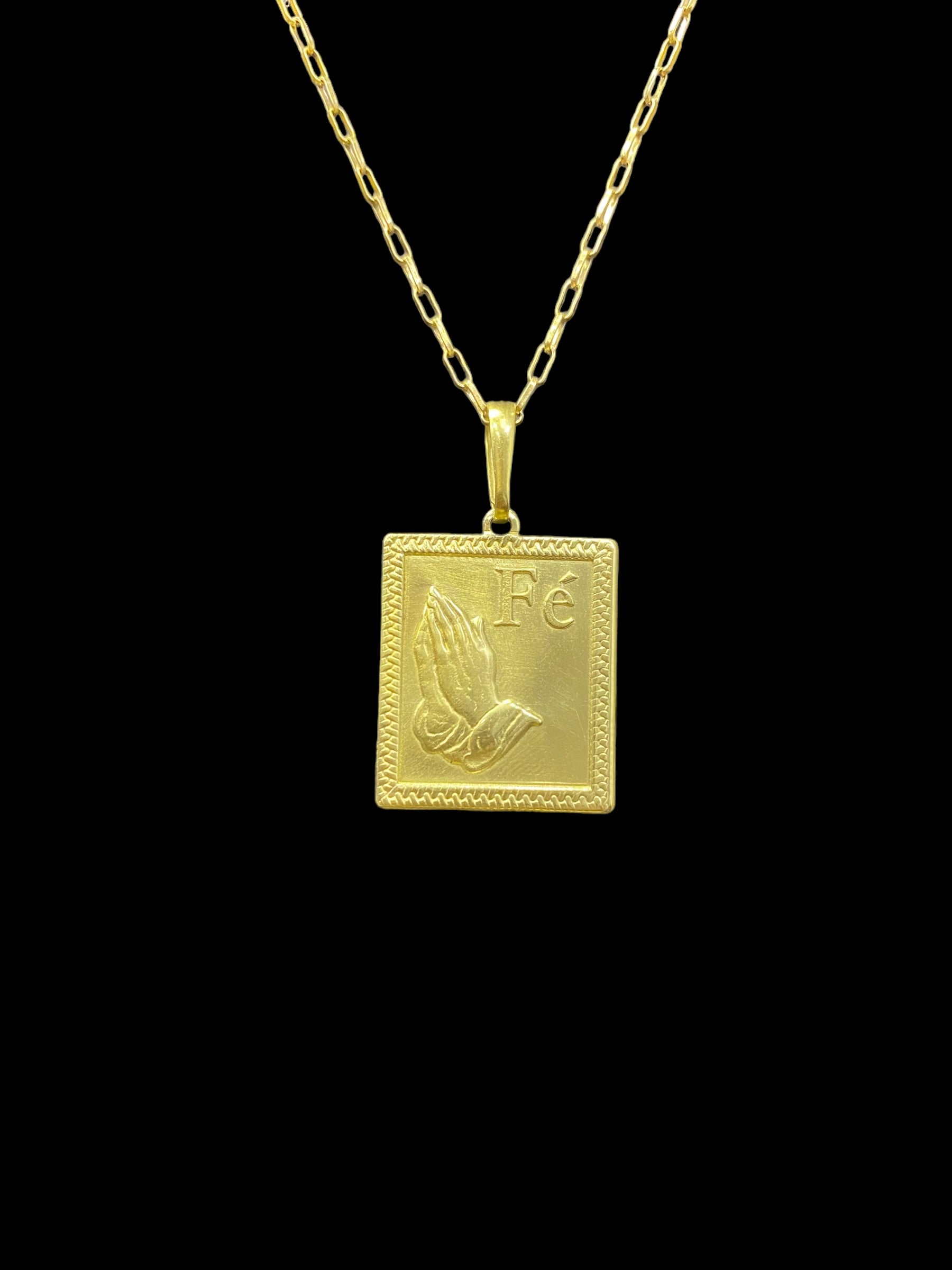 PINGENTE MÃO ORANDO FÉ - WRDJOIAS