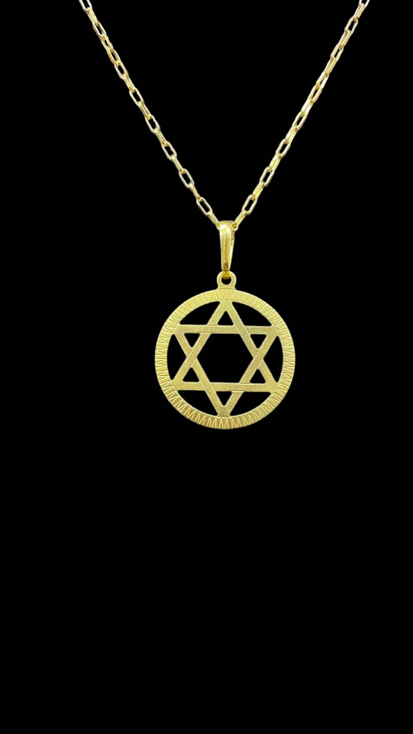 PINGENTE ESTRELA DE DAVI BORDA DETALHADA - WRDJOIAS