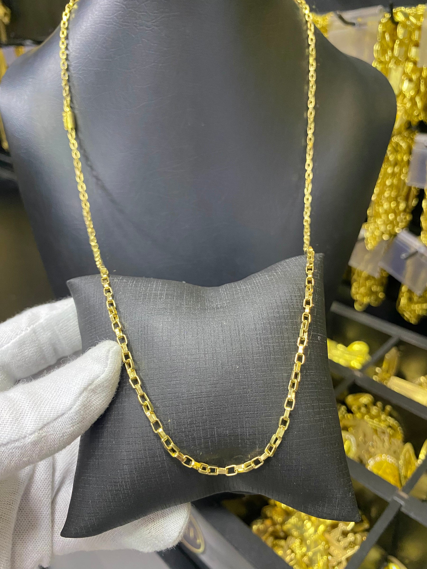 CORRENTE ELO TIJOLINHO 2MM - 70CM