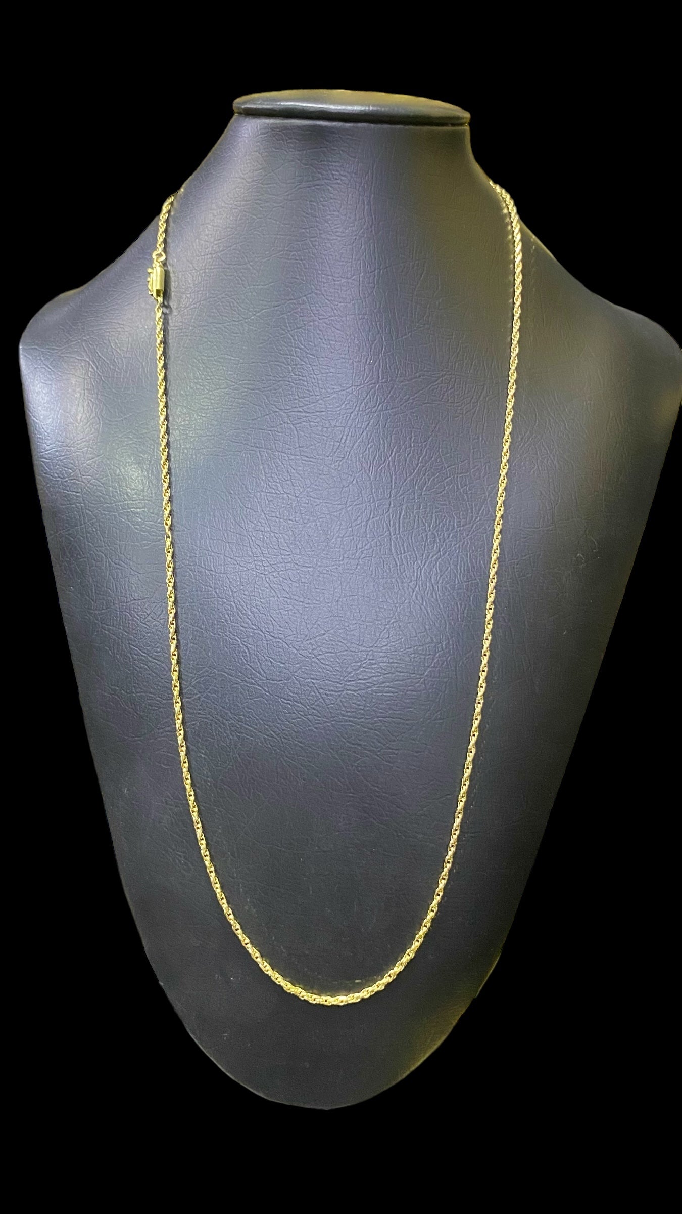 CORRENTE ELO TRANÇADO 2MM - 70CM