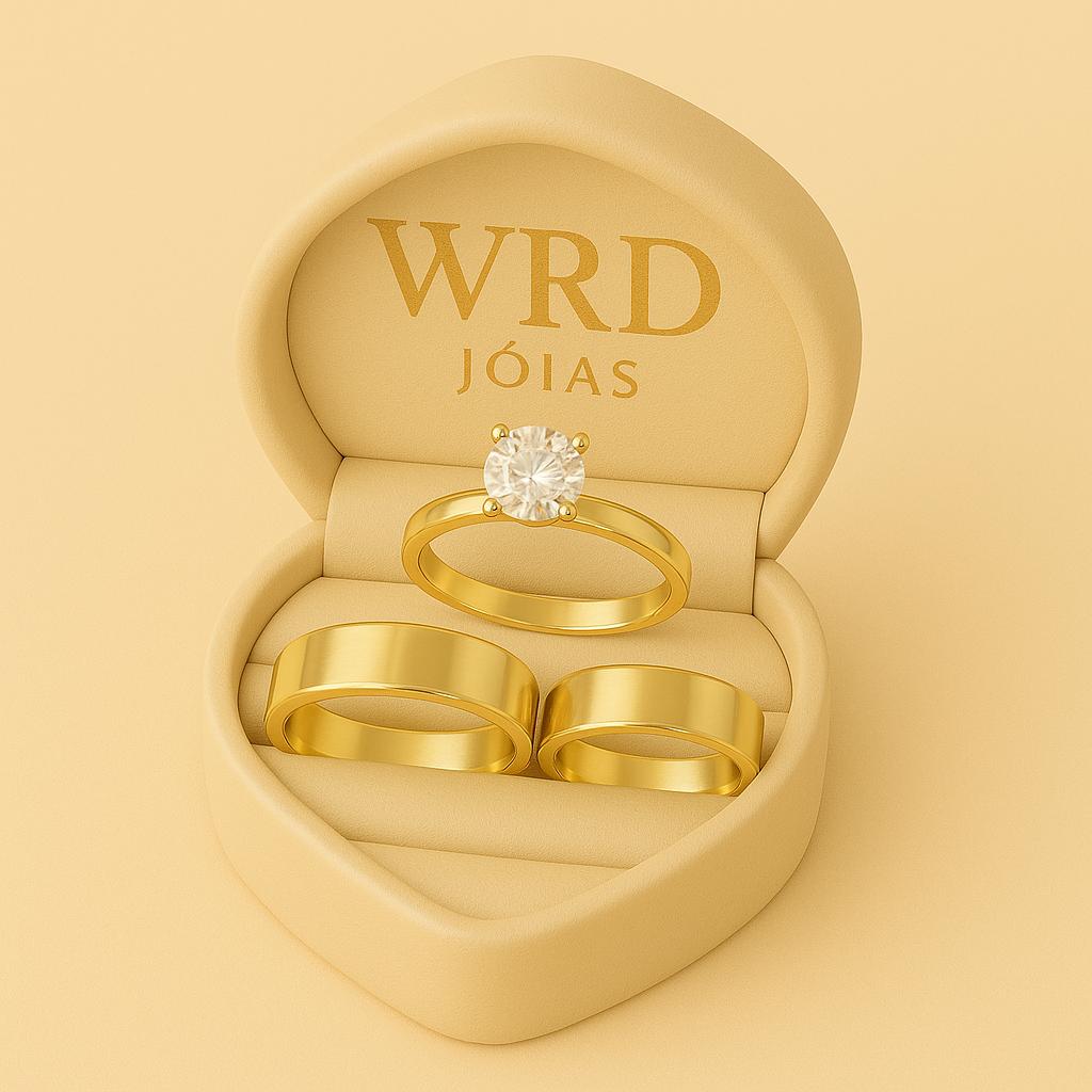 PAR DE ALIANÇAS MOD CHANFRADA BORDADA 6MM