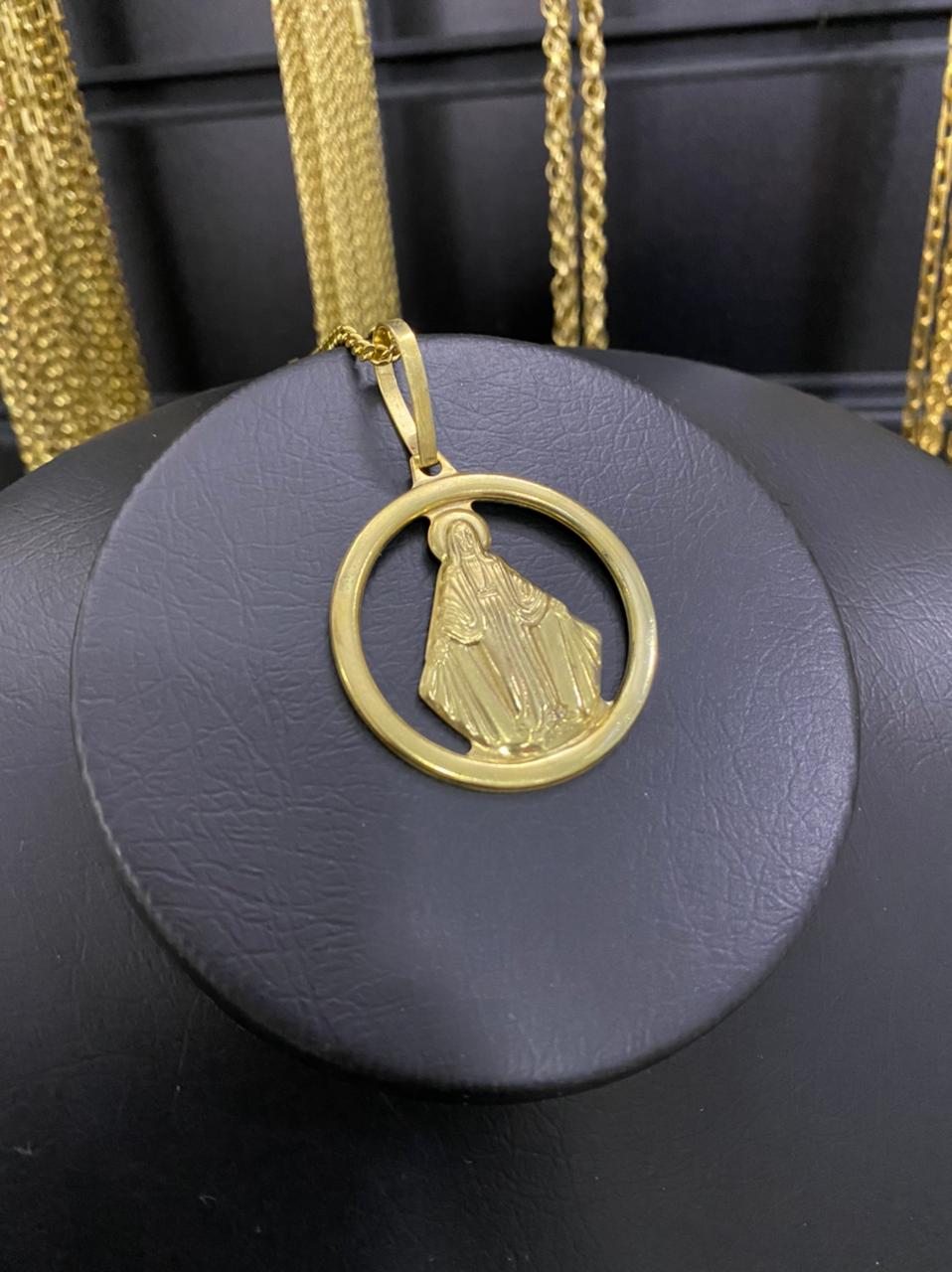 PINGENTE SANTA REDONDA - WRDJOIAS