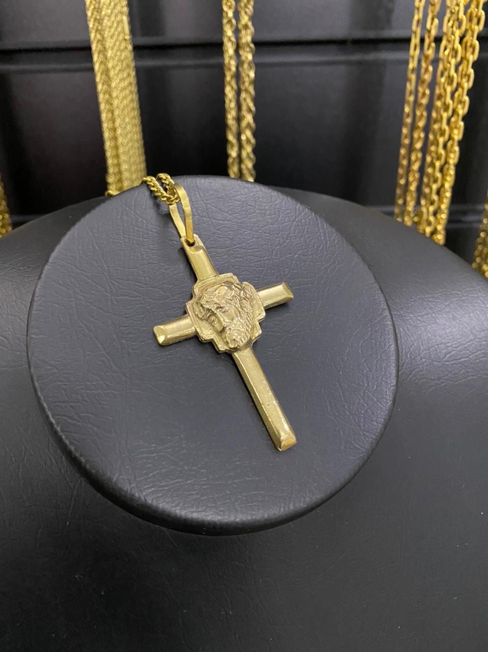 PINGENTE PALITO COM ROSTO DE CRISTO - WRDJOIAS