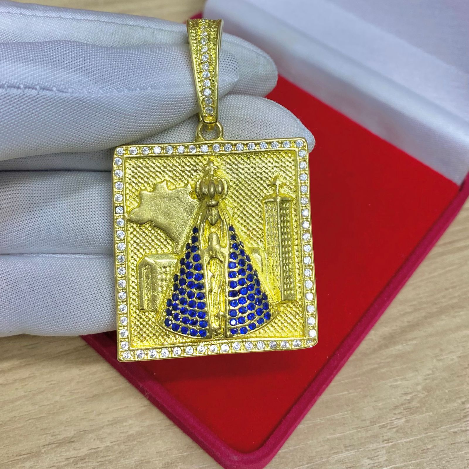 PINGENTE NOSSA SENHORA IGREJA CRAVEJADO