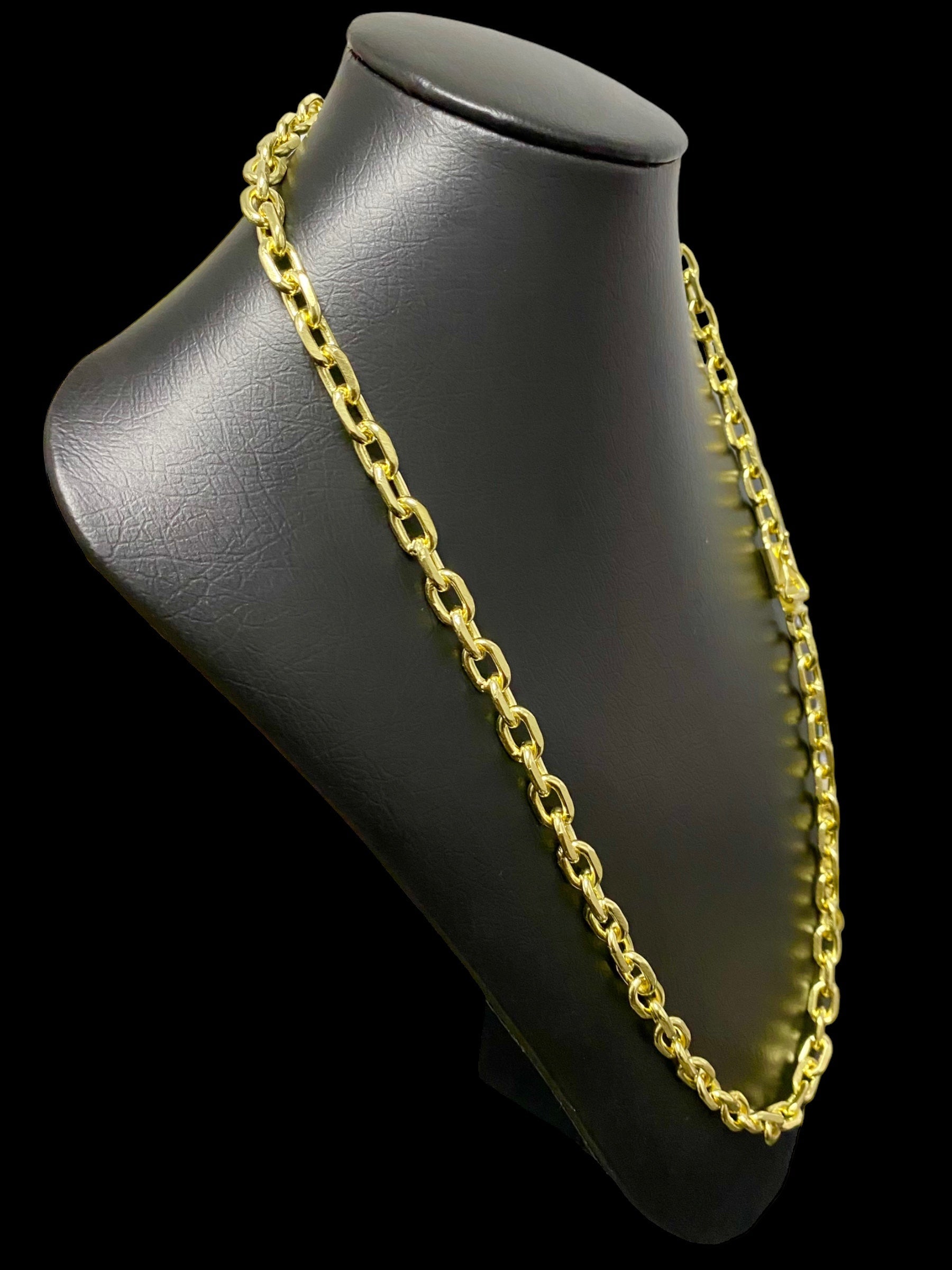 CORRENTE ELO CADEADO QUINA G 10MM - 70CM - WRDJOIAS