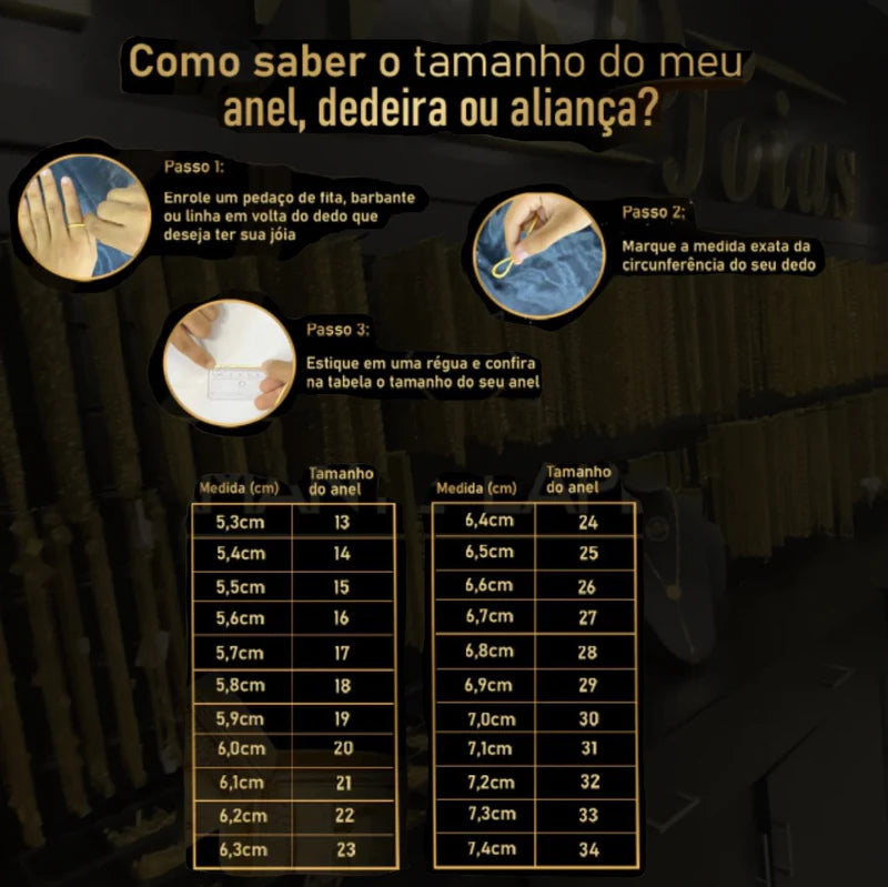 ANEL ESTRELA DE DAVI CRAV GRANDE (PEDRAS BRANCAS)