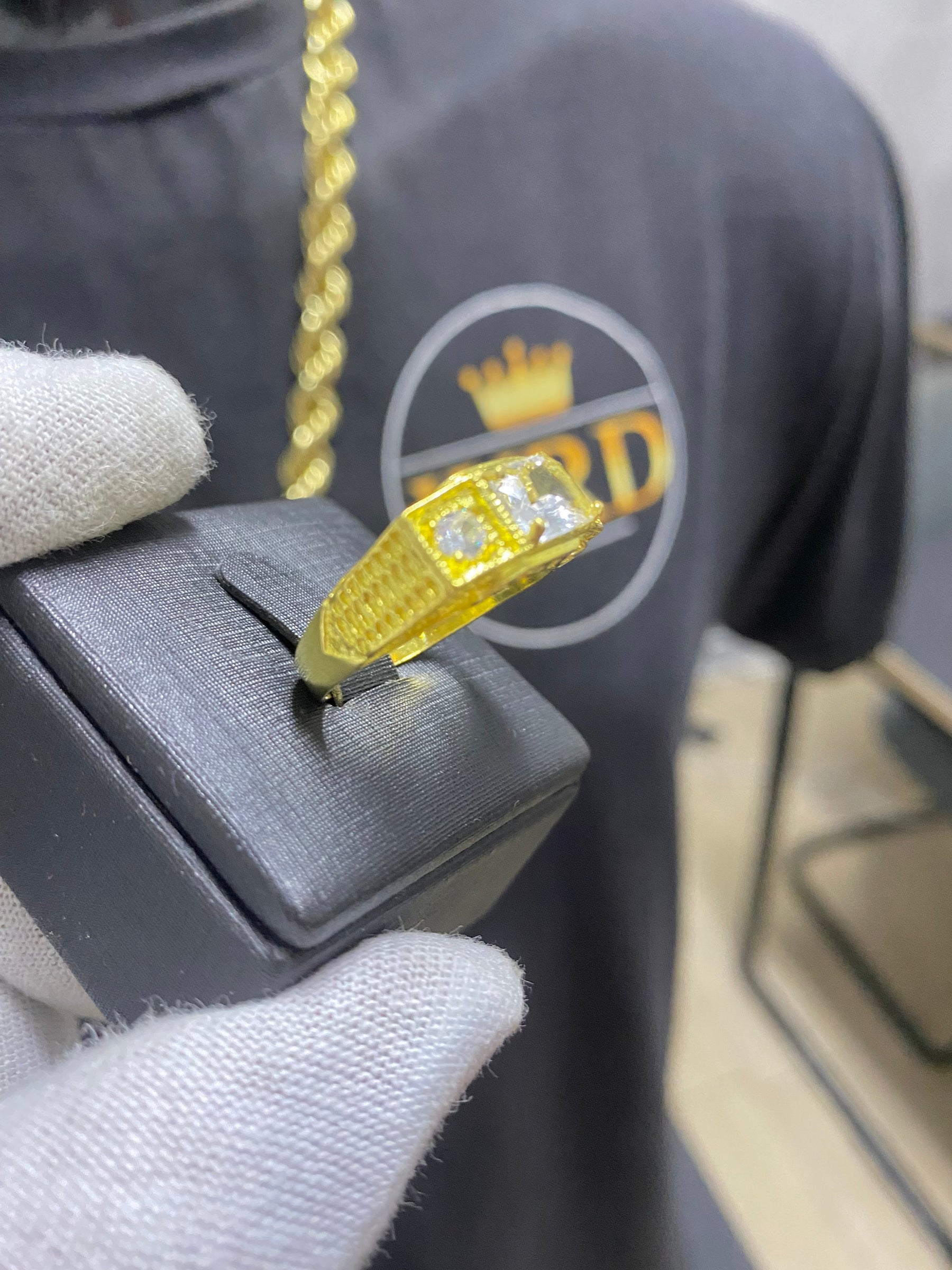 ANEL FORMATURA PEDRA TRANSPARENTE - WRDJOIAS