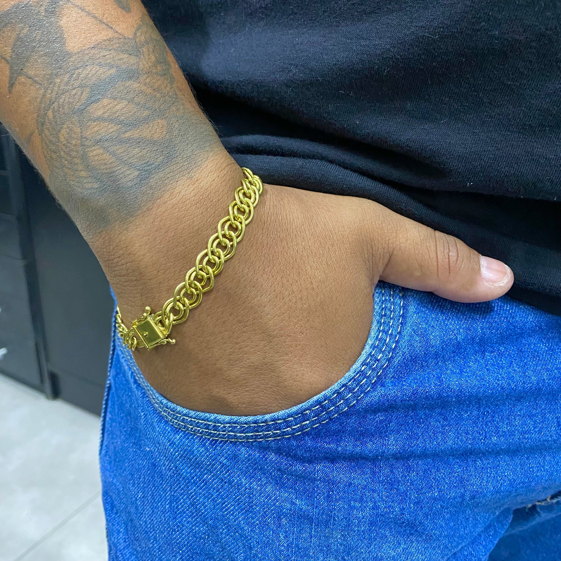 PULSEIRA ELO CIGANA 8MM - WRDJOIAS