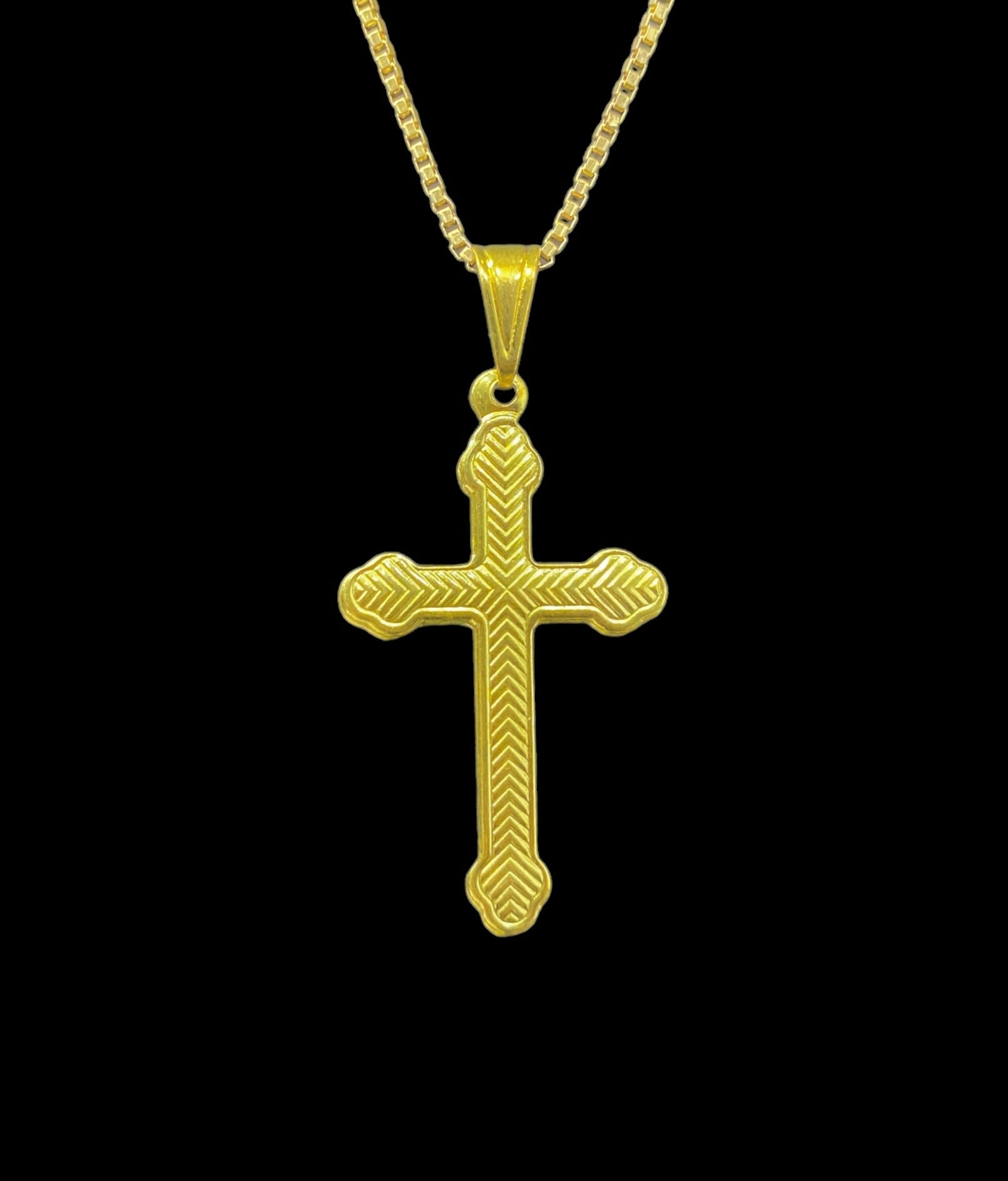 PINGENTE CRUZ DETALHADA - WRDJOIAS