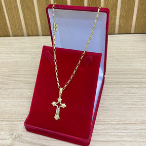 CORRENTE ELO CARTIER BOLEADO 2MM + PULSEIRA BRINDE + PINGENTE BRINDE