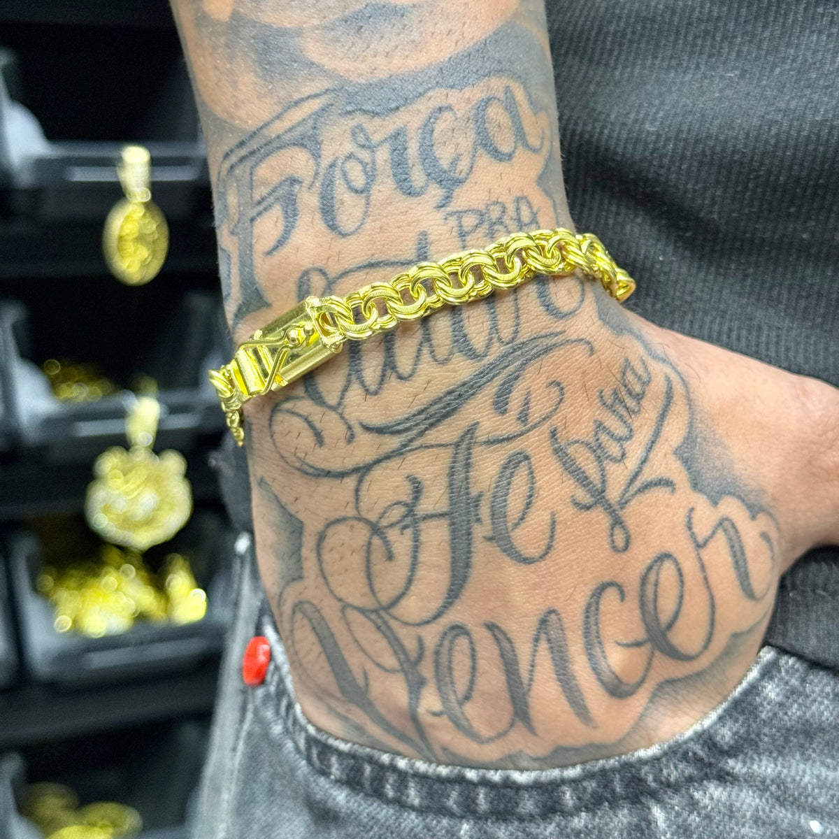 PULSEIRA ELO FRISO DUPLO 8MM