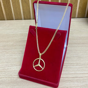 KIT CORRENTE ELO GRUMET 2MM + PULSEIRA BRINDE + PINGENTE BRINDE