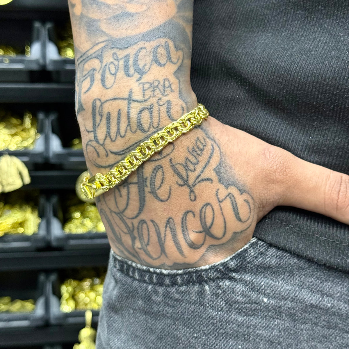 PULSEIRA ELO FRISO 8MM