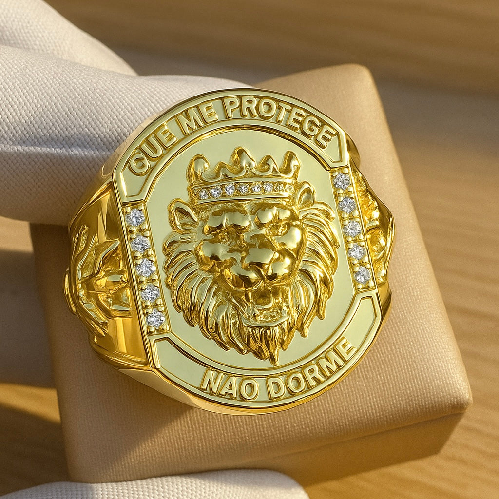 ANEL LEÃO QUEM ME PROTEGE NSO DORME CRAVEJADO