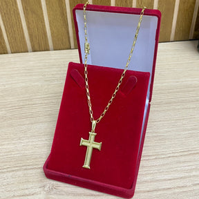 CORRENTE ELO CARTIER BOLEADO 2MM + PULSEIRA BRINDE + PINGENTE BRINDE