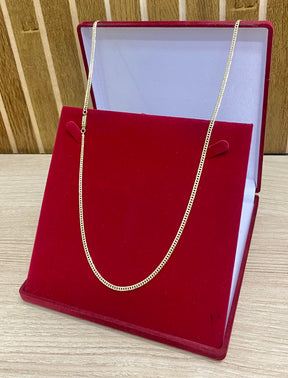 KIT CORRENTE ELO GRUMET 2MM + PULSEIRA BRINDE + PINGENTE BRINDE