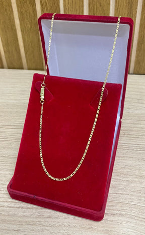 KIT CORRENTE ELO PIASTRINI 2MM + PULSEIRA BRINDE + PINGENTE BRINDE