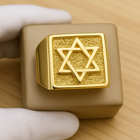 ANEL ESTRELA DE DAVI QUADRADO