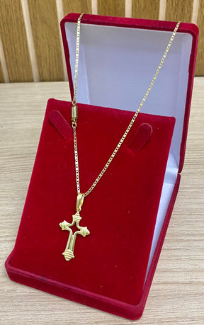 KIT CORRENTE ELO PIASTRINI 2MM + PULSEIRA BRINDE + PINGENTE BRINDE