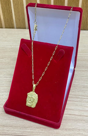 CORRENTE ELO LONG 2MM + PULSEIRA BRINDE + PINGENTE BRINDE