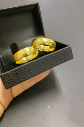 PAR DE ALIANÇAS MOD BOLEADO 8MM