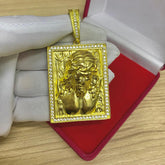 PINGENTE PLACA JESUS 3D CRAVEJADO