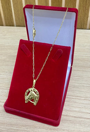 CORRENTE ELO LONG 2MM + PULSEIRA BRINDE + PINGENTE BRINDE