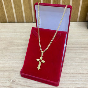 KIT CORRENTE ELO GRUMET 2MM + PULSEIRA BRINDE + PINGENTE BRINDE