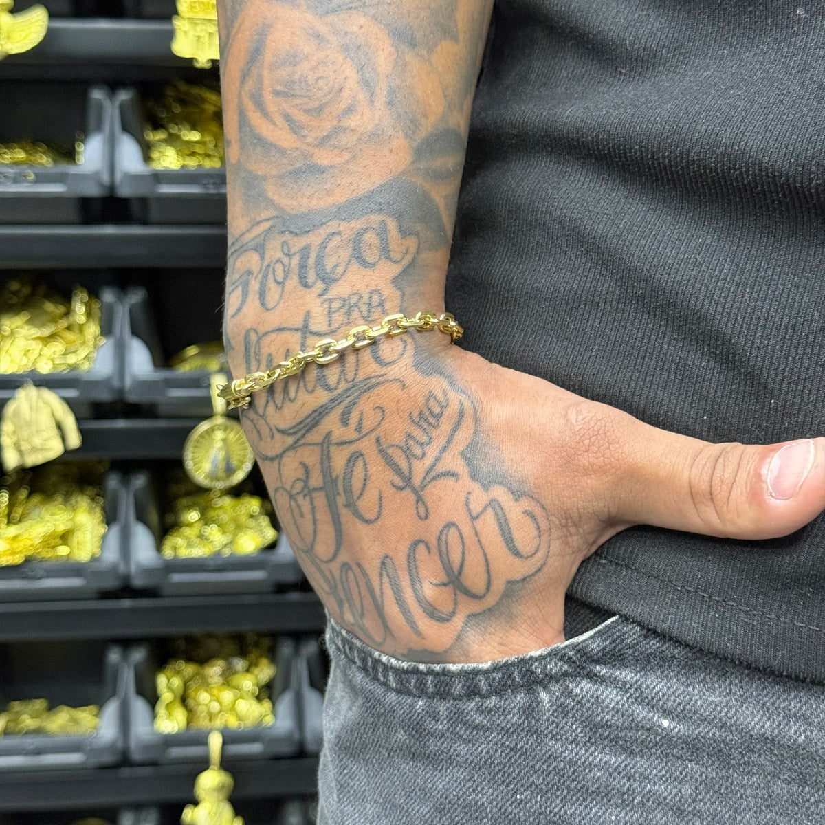 PULSEIRA ELO QUINA 6MM