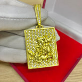 PINGENTE SÃO JORGE CRAVEJADO