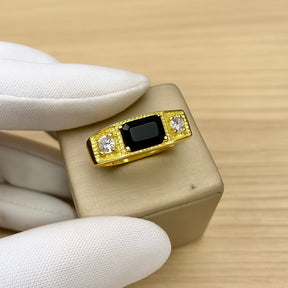 ANEL FORMATURA PEDRA VERMELHA