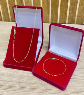 CORRENTE ELO LONG 2MM + PULSEIRA BRINDE + PINGENTE BRINDE