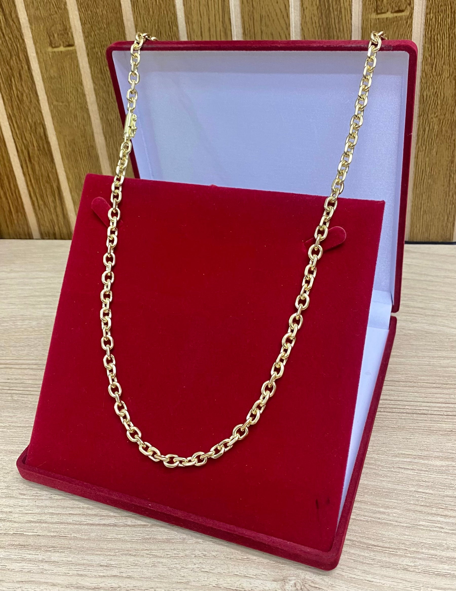 KIT CORRENTE ELO CADEADO QUINA 8MM + PINGENTE+ PULSEIRA BRINDE